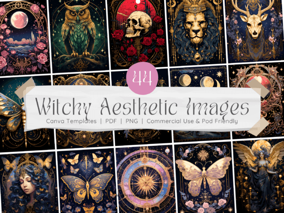 44 Witchy Tarot Notebook Cover Templates for Your Brand