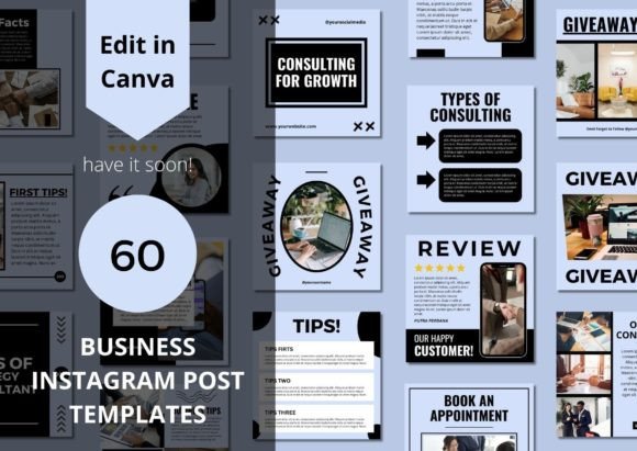 60 Business Social Media Canva Templates: Your Next Step