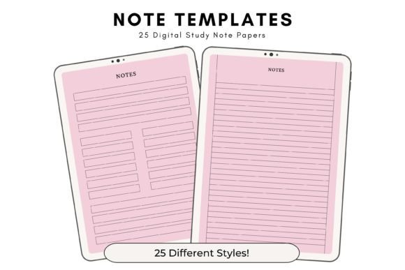 Ballerina Printable Note Templates: Your Digital Paper Solution