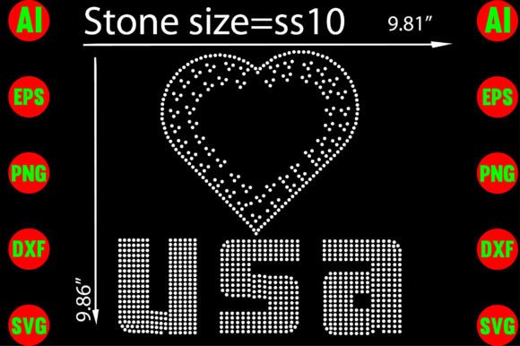 Celebrate the USA with Rhinestone Template Designs