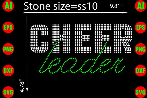 Cheer Leader Rhinestone Templates: Sparkle in Your Designs