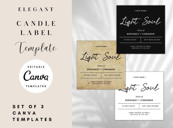 Elevate Your Brand with Editable Candle Label Templates