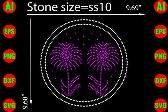 Elevate Your Designs with Flowers Rhinestone Templates