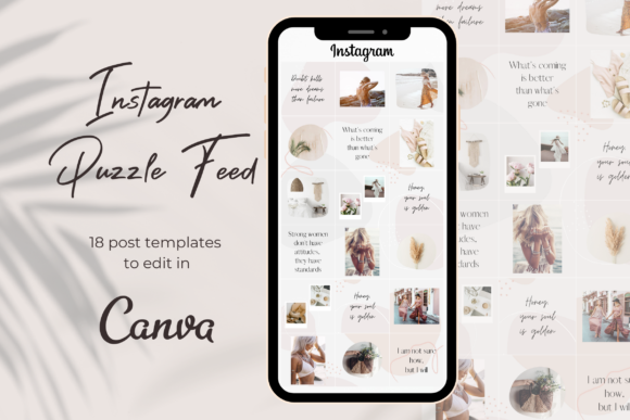 Elevate Your Grid with Seamless Instagram Puzzle Feed Templates