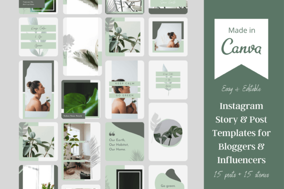 Grow Your Brand with Nature Instagram Templates for Canva