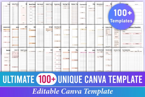 Master Your Life and Business with 100+ Canva Templates