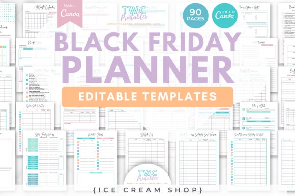 Master Your Sales Season: Black Friday Planner Canva Templates
