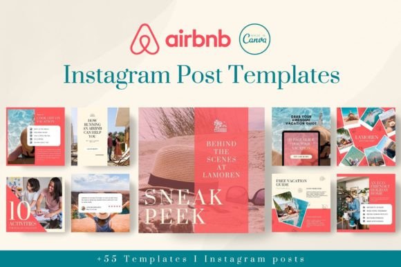 RBNB Instagram Templates in CANVA: 55 Designs to Elevate Your Hosting Brand