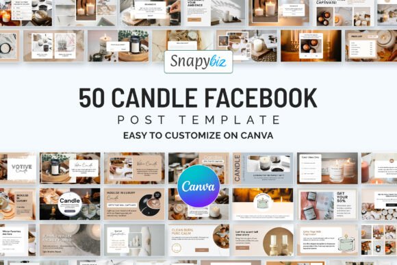 Set Your Feed Ablaze: The Ultimate Candle Facebook Canva Posts Templates