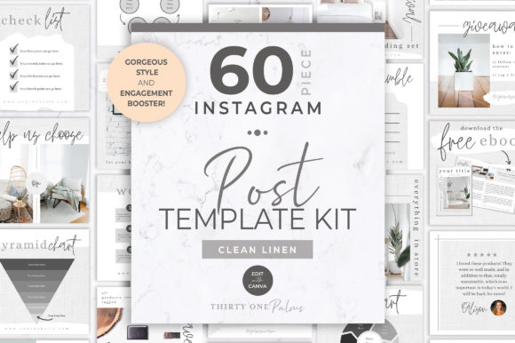Stop the Scroll: 60 Instagram Post Templates for Canva