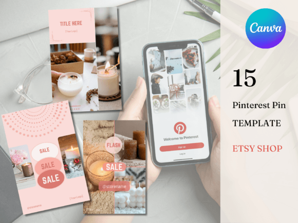 Stop the Scroll: Transforming Your Pinterest Feed with Pink Etsy Templates