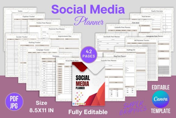 Streamline Your Strategy: The Social Media Planner Canva Templates KDP