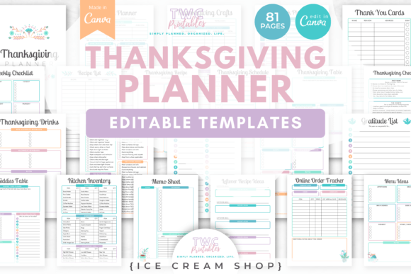 Thanksgiving Planner Canva Templates 9: Your Organized Holiday Blueprint