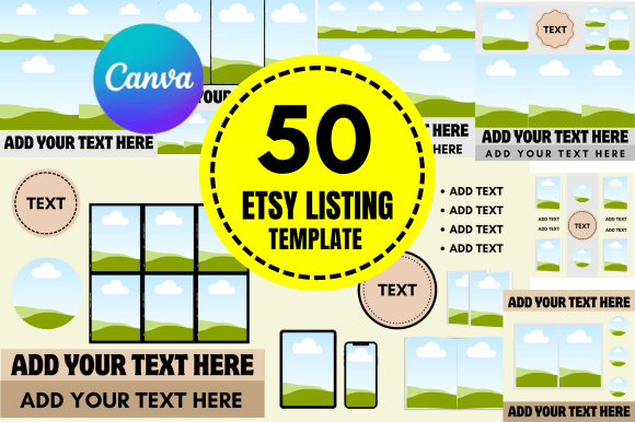 Transform Your Etsy Listings: The Canva Template Advantage