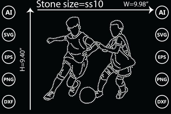 Unleash Team Spirit with Football Rhinestone Templates