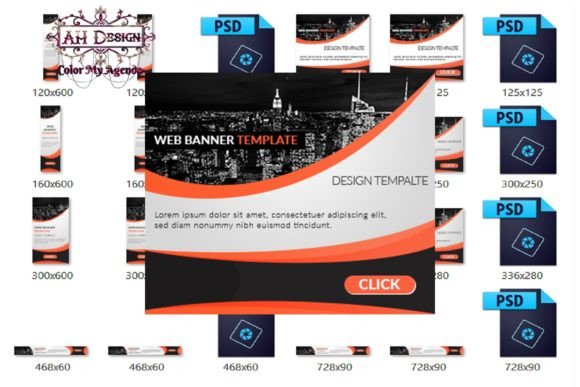 Website Banner Templates 1: A Complete Kit for Consistent Branding
